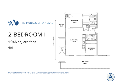 2 Bedroom I Floor Plan